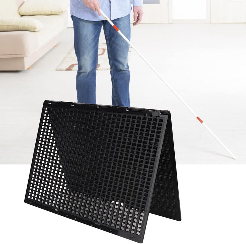 كلاراكو لوح كتابة برايل محمول مزود بقلم برايل مكون من 27 سطرًا، و30 خلية، وأداة تعليمية برايل مزودة بقلم برايل - Image 2