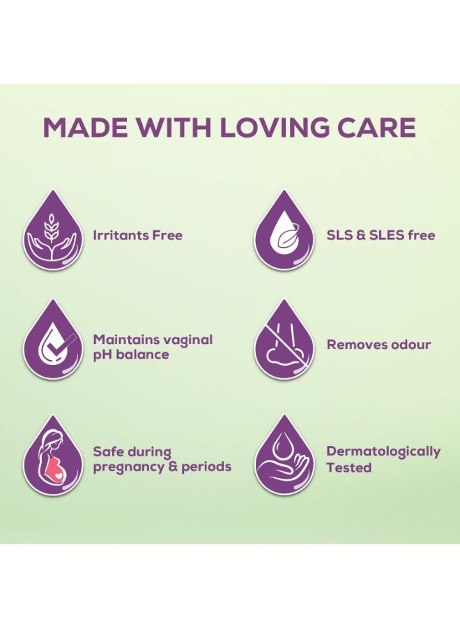 Evereve Intimate Wash For Women 200ml 3 In 1 No Odour Itching Or Irritation With Tea Tree Oil and Neem Maintains pH Balance Safe During Pregnancy and Periods Dermatologically Tested - Image 4