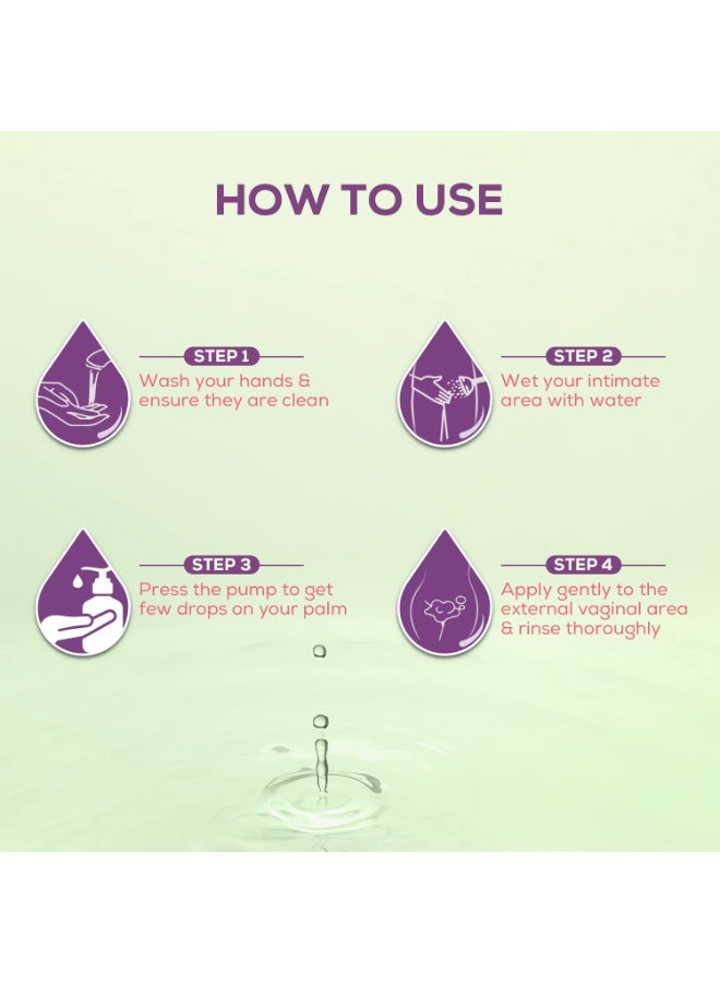 Evereve Intimate Wash For Women 200ml 3 In 1 No Odour Itching Or Irritation With Tea Tree Oil and Neem Maintains pH Balance Safe During Pregnancy and Periods Dermatologically Tested - Image 3