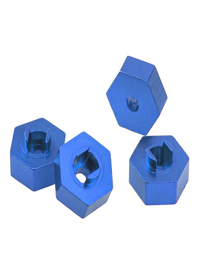 Vgoohobby Aluminum Alloy Front & Rear Driveshaft & Hex Wheel Hub Set Replacement of 7650 7669 Compatible with Traxxas 1/18 LaTrax Teton Desert Prerunner 4WD RC Car (Blue) - Image 3