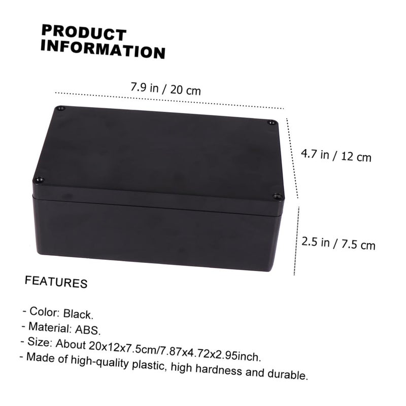 صندوق تقاطع من البلاستيك ABS، علبة كهربائية خارجية، غطاء مقاوم للغبار مع ختم برغي - Image 3