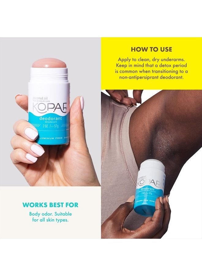 Kopari - Aluminum Free Natural Deodorant with Organic Coconut Oil | Beach 2 Pack | Vegan, Gluten Free, Cruelty Free, Non-Toxic, Paraben Free, Natural Deodorant for Men & Women, Odor Protection, Naturall - Image 1