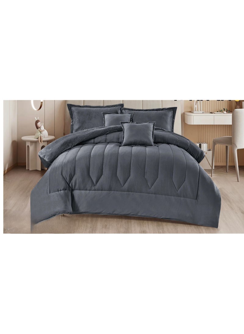 مارك مفرش نفرين ذو طابع وجهين فخم ملكي من خامه المايكروفايبر - Image 1