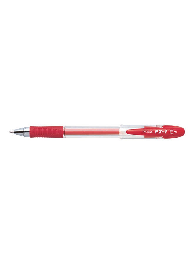 Penac Classic Gel Ballpoint Pen With A Cap Red 