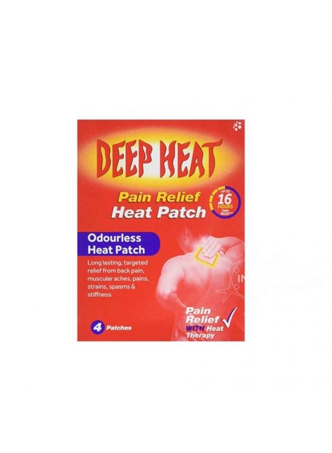 ديب هييت deep heat four patchs  - up to 8 hours pain relife - Image 3