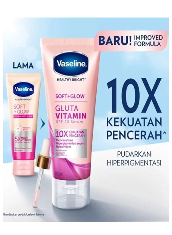 Vaseline Soft Glow Body Serum SPF 20 Niacinamide 180ml - Image 1