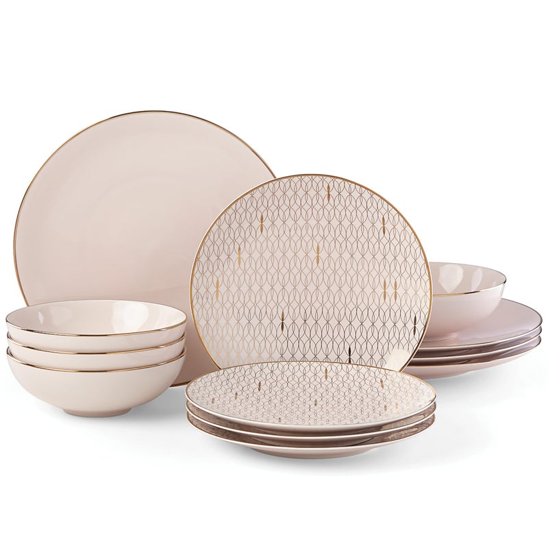 Lenox 886115 Trianna Blush 12Piece Dinnerware Set