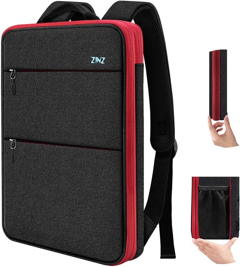 ZINZ Slim & Expandable Laptop Backpack 15 15.6 16 Inch Case, Water Resistant Travel Backpack Compatible with MacBook Pro/Neo 16" 15", Dell XPS 15 16 and Most 15" 15.6" 16" Notebooks - Image 1