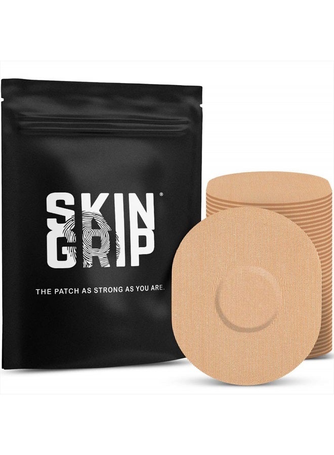 SKIN GRIP CGM Patches for Medtronic Guardian Sensor (20-Pack), Waterproof & Sweatproof for 10-14 Days, Pre-Cut Adhesive Tape, Continuous Glucose Monitor Protection(Tan) - Image 1