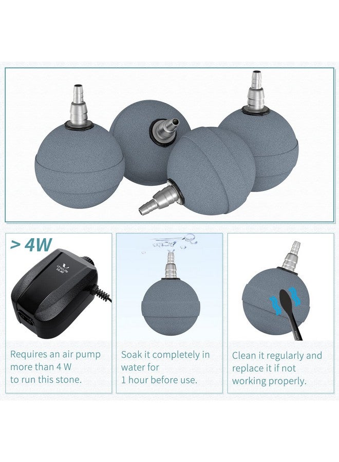 Pawfly Aquarium Air Stone Ball 2 Inch, Airstones for Aquarium Fish Tank Bucket Hydroponics Pond and DWC Reservoir, 4 Pack - Image 5