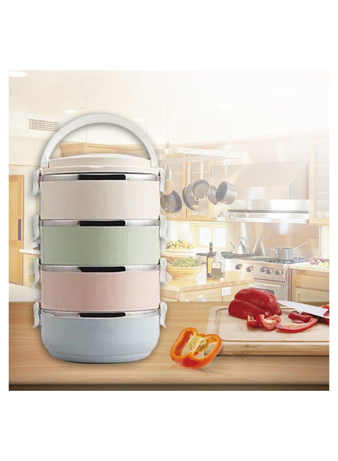 Thermal Lunch Box Beige/Green/Blue - Image 3