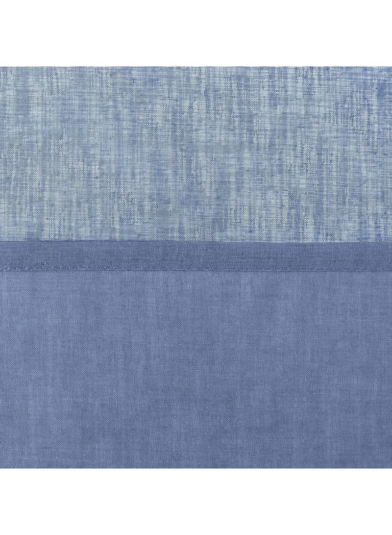 عام ستائر الشفافة لغرفة المعيشة أو غرفة النوم - تبدو كالكتان الاصطناعي مع حلقات علوية، لوحة ستارة بارتفاع 84 بوصة وعرض 52 بوصة، مجموعة من لوحتين. - Image 5