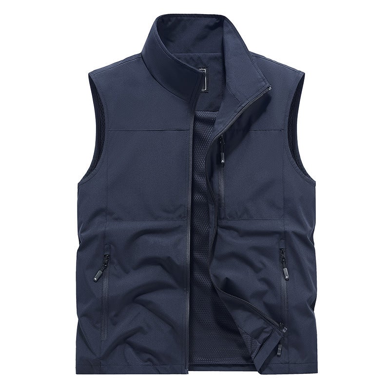 New Vest Men'S Outdoor Vest Casual Thin Middle-Aged Pography Fishing Vest - Image 5