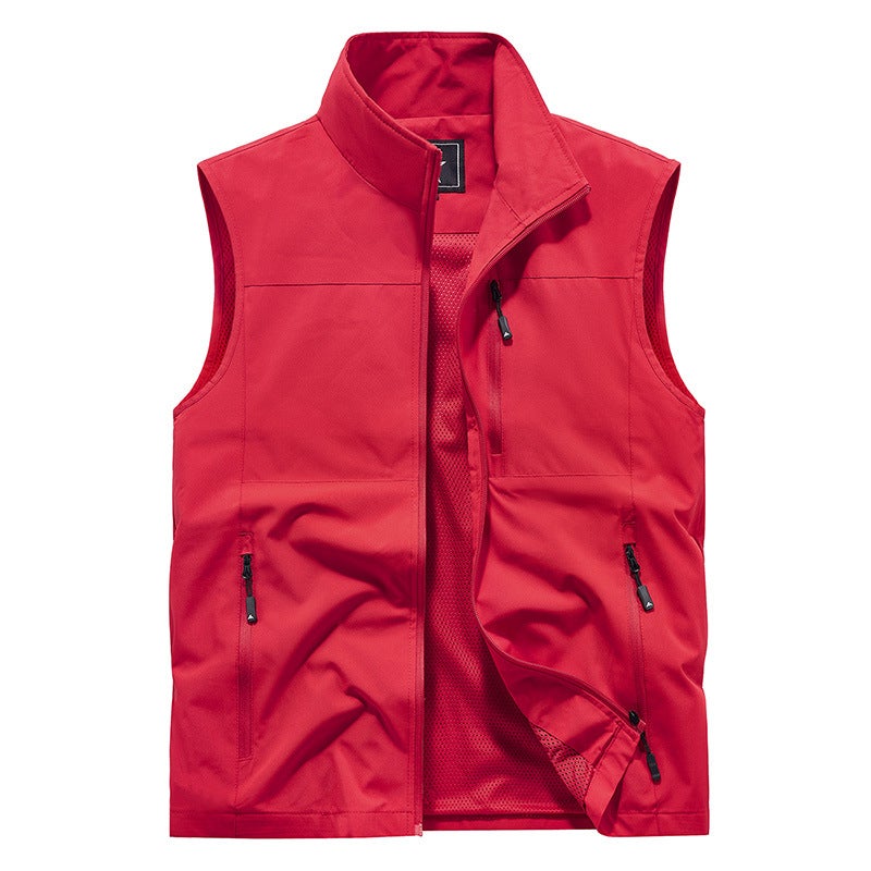 New Vest Men'S Outdoor Vest Casual Thin Middle-Aged Pography Fishing Vest - Image 3