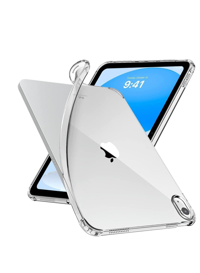DUSALA New iPad 10th Generation Case Clear, iPad 10 Case 2022 (10.9 inch), Slim & Light Weight TPU Protective Clear iPad Case with Raised Edge and Transparent Back, Transparent - Image 3