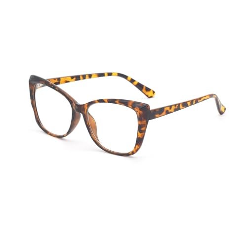 Autojouls 3-Pack Reading Glasses for Women，Oprah Style Frame Spring Hinge Clear Lens Readers Glasses, Black DarkTortoise Transparent 1.25 x - Image 3