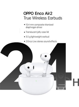 Enco Air 2 Bluetooth Truly Wireless in Ear Earbuds with Mic, Fast Charging & Up to 24Hrs Battery White - view 5