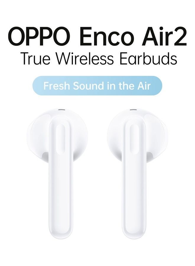 OPPO Enco Air 2 Bluetooth Truly Wireless in Ear Earbuds with Mic, Fast Charging & Up to 24Hrs Battery White - Image 4