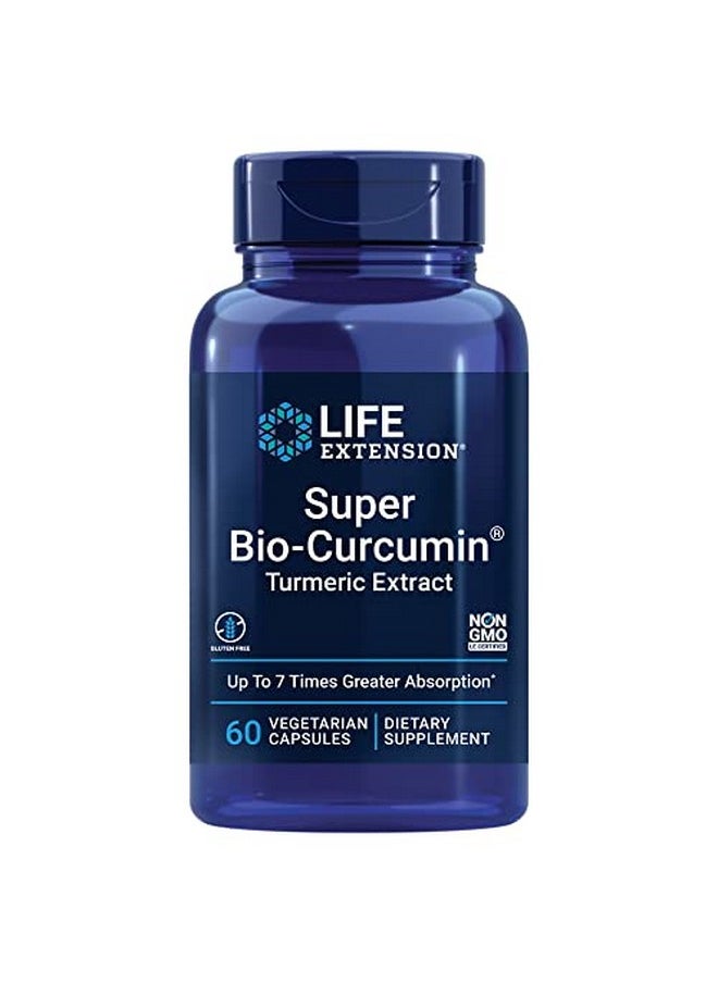 Life Extension - Super Biocurcumin Turmeric Extract Highlyabsorbable Curcumin For Wholebody Health Support Glutenfree Nongmo Vegetarian 60 Vegetarian Capsules - Image 1
