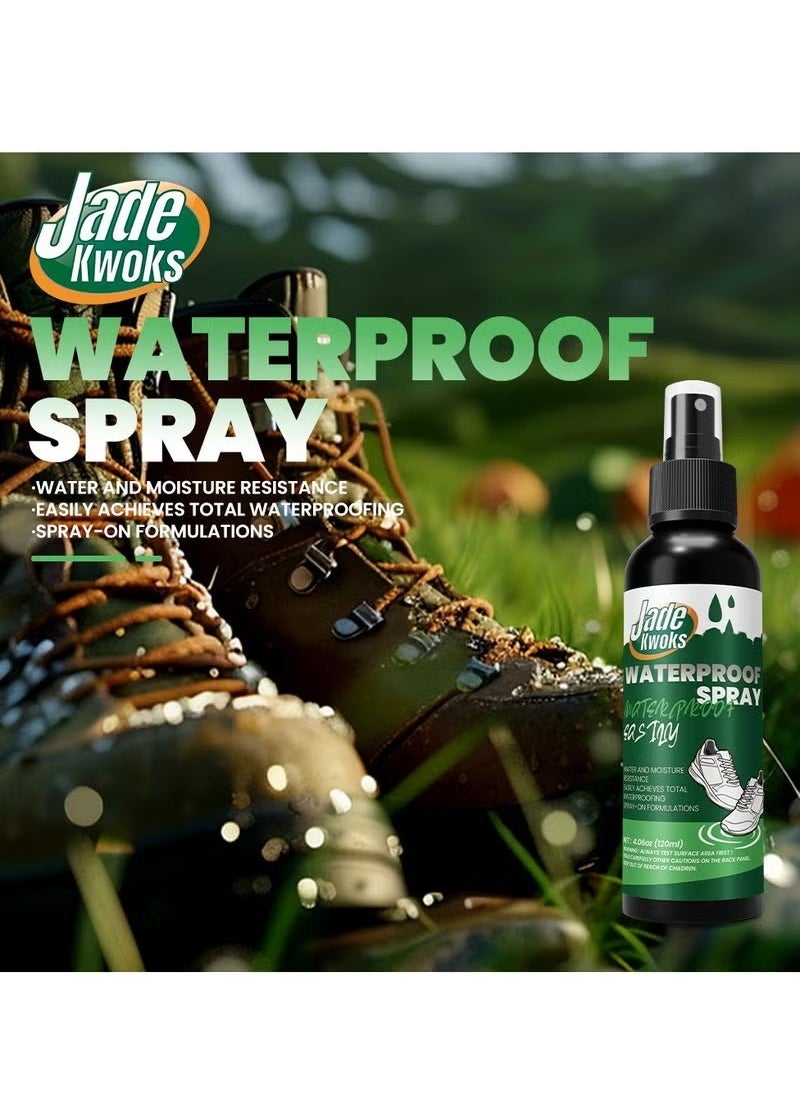 JADE KWOKS - Waterproof  Spray，Long Lasting High Performance Universal Shoes Dirt Protector Spray ，Universal Protector Spray Colourless Clear，Oil Proof Anti Fouling ，Unmatched Defense Against Dirt - Image 1