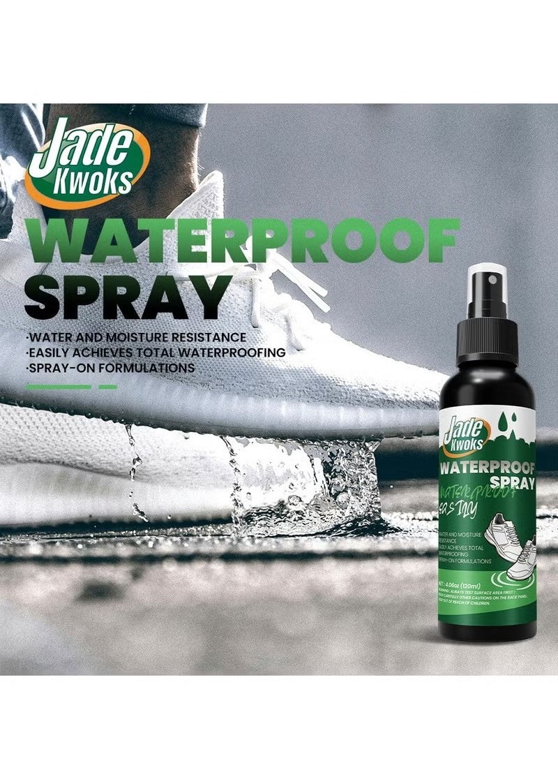 JADE KWOKS - Waterproof  Spray，Long Lasting High Performance Universal Shoes Dirt Protector Spray ，Universal Protector Spray Colourless Clear，Oil Proof Anti Fouling ，Unmatched Defense Against Dirt - Image 1