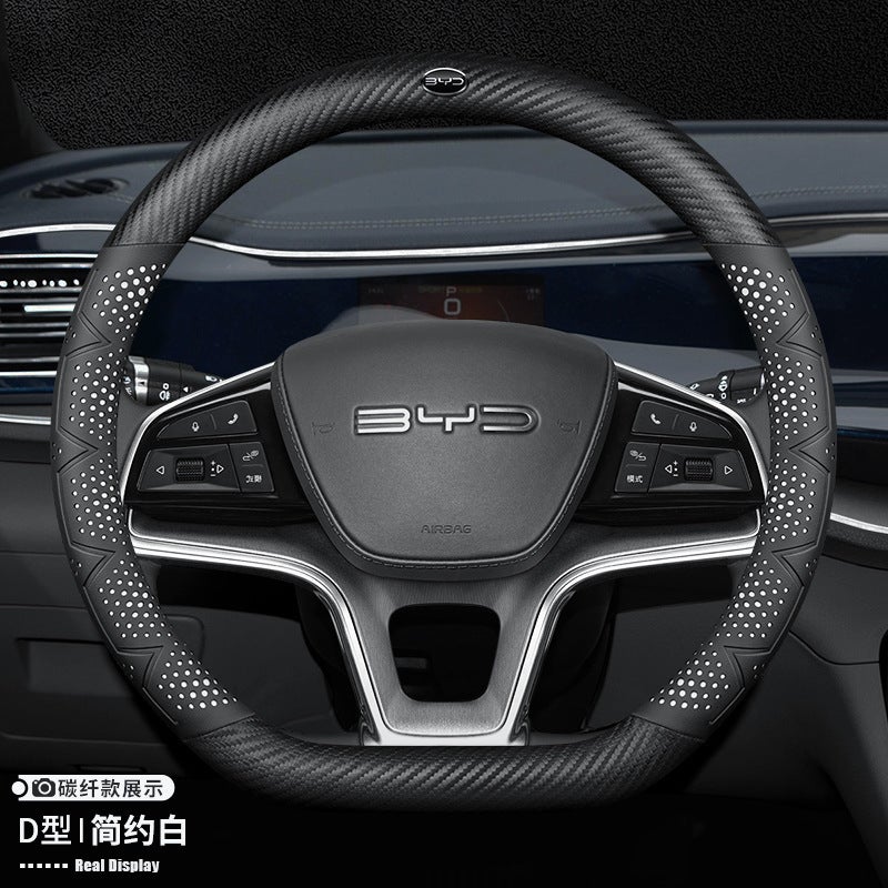 Byd Steering Wheel Cover Qin Ldmi Destroyer 05 Song Plus Seagull Qin Plus Yuan Tang Dolphin Han Car Handle Cover - Image 1