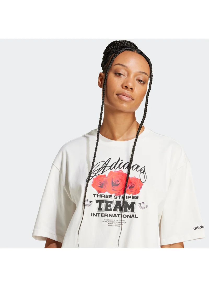 adidas Originals Trefoil Series Flower Loose T-Shirt
