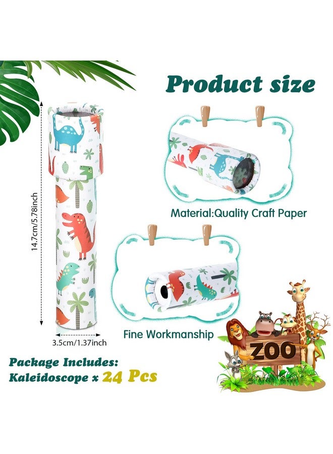 Sosation 24 Pcs Classic Kaleidoscopes Educational Toys Return Gifts Paper Tumble Tube Prism Lens Old Fashioned Vintage Toys Party Favor Valentines Gift for Kids Stock Stuffer, Random Style (Vivid Style) - Image 2