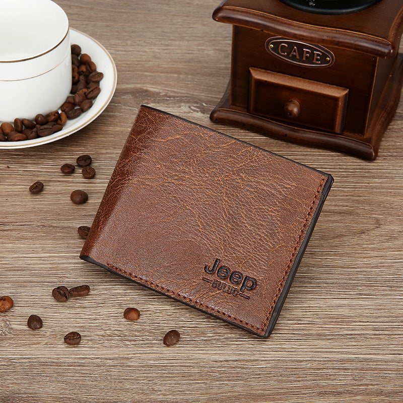 Multifunctional Solid Color PU Leather Wallet, RFID Blocking Design Portable Daily Storage Purse for Cards Cash Coin Business Use - Image 3