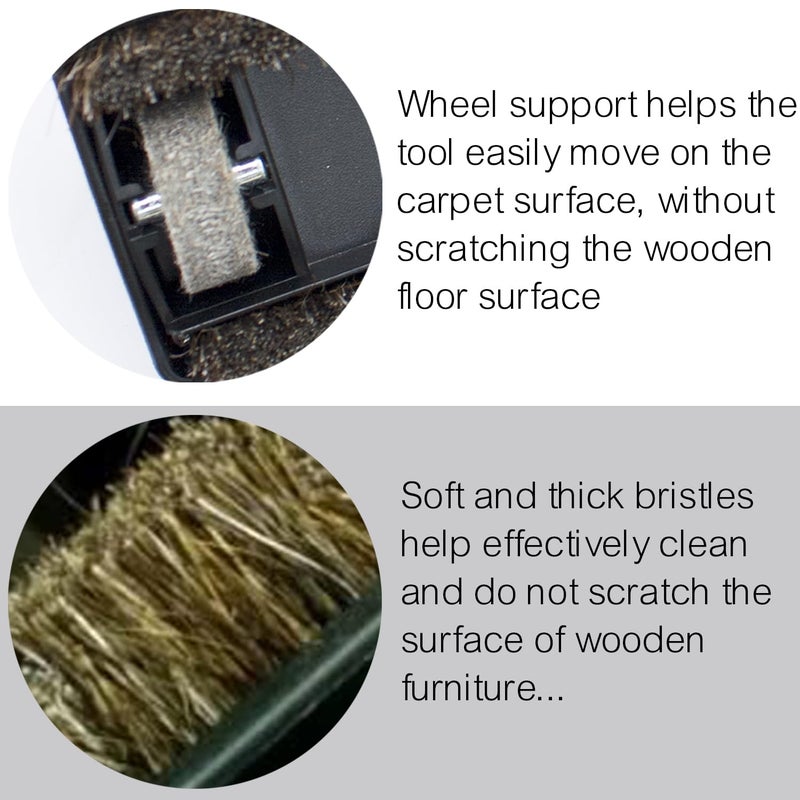 VACEXT for Miele, Horse Hair Vacuum Brush Attachments with Wheels - Vacuum Cleaner Attachments for Carpet, Tile Hard Floors - 1-3/8 Inch Hardwood Floor Vacuum Attachment - Image 4
