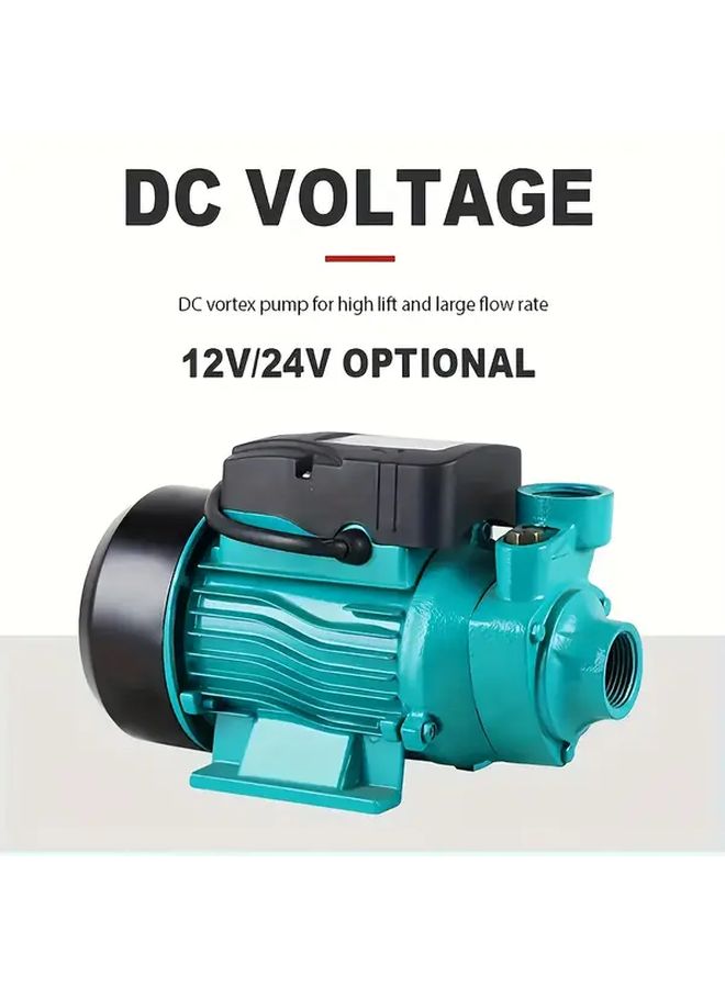 200W DC Vortex Pump 12V 24V 554.76 Gal Per Hour High Flow 25 Meter Lift 1 Inch Outlet Mini Portable Water Pump For Pools Gardens Farms And RVs Durable Metal Construction No Battery Needed Easy Installation Outdoor Water Supply - Image 5