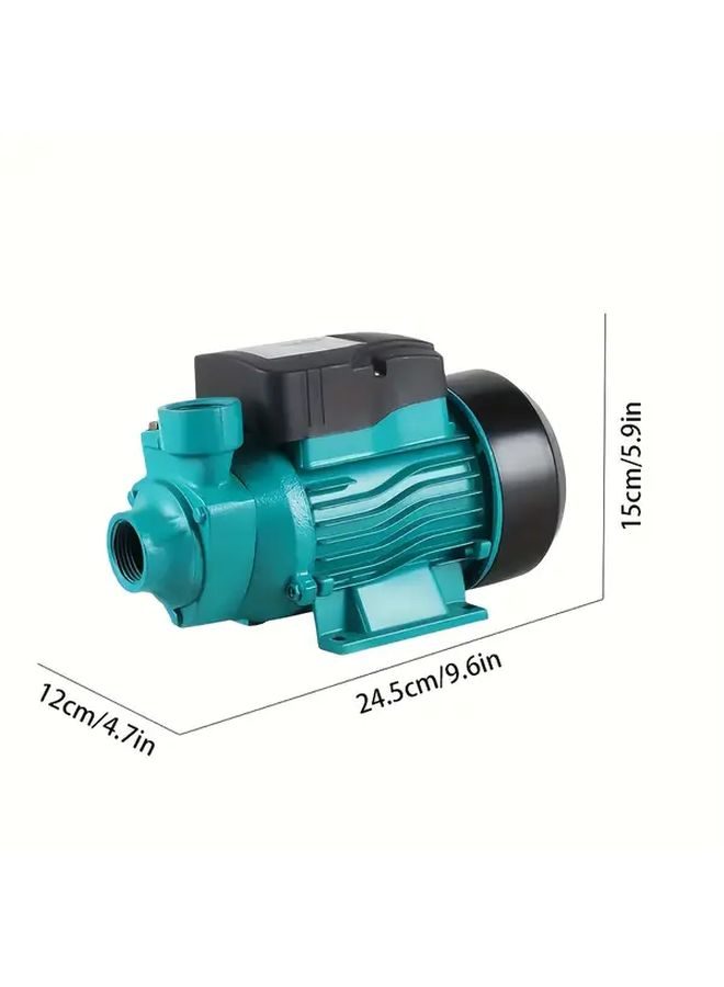 200W DC Vortex Pump 12V 24V 554.76 Gal Per Hour High Flow 25 Meter Lift 1 Inch Outlet Mini Portable Water Pump For Pools Gardens Farms And RVs Durable Metal Construction No Battery Needed Easy Installation Outdoor Water Supply - Image 2