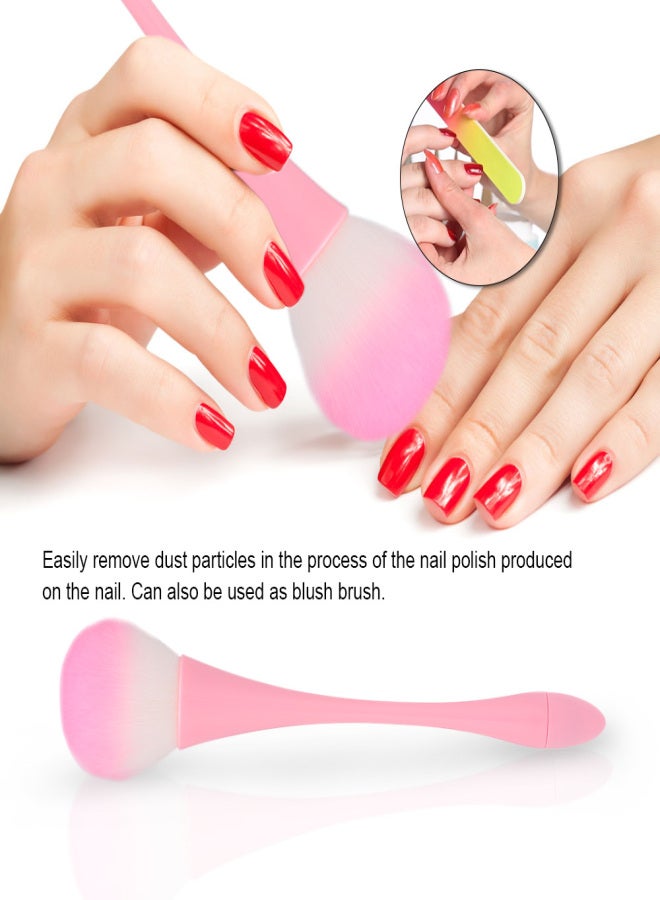 Aluminum Handle Nail Soft Cleaner Cleaning Brush Acrylic UV Gel Powder Removal Manicure Tool - Image 2