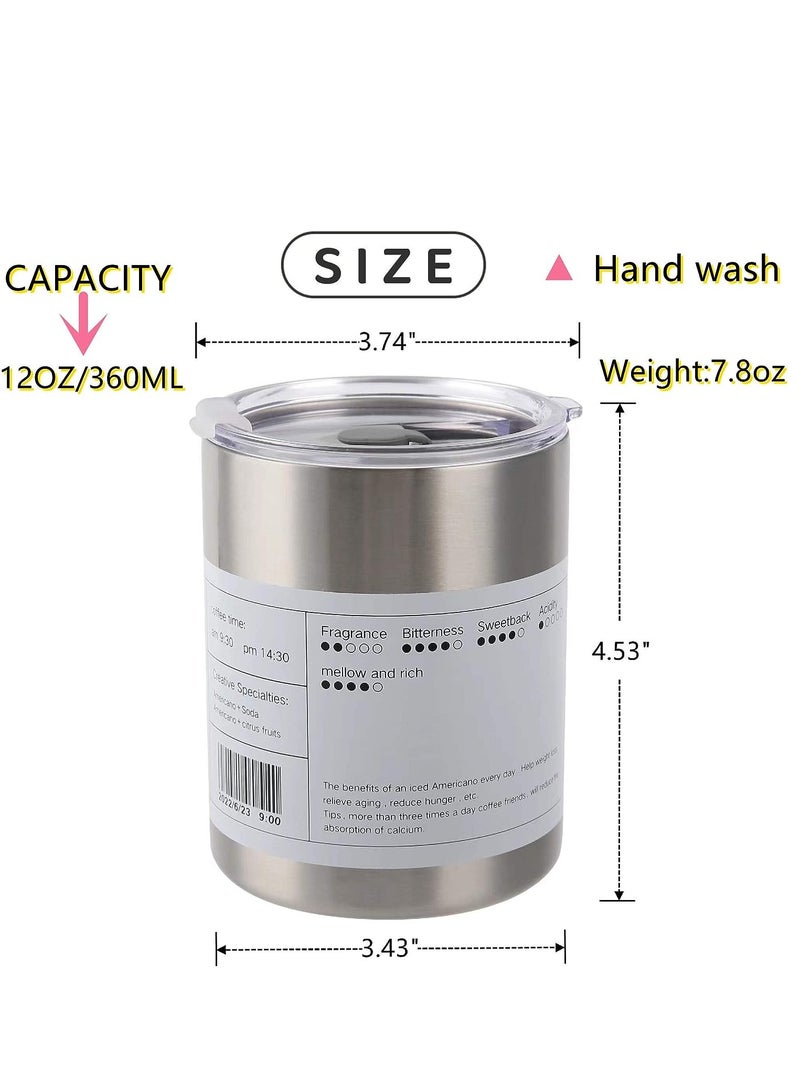 MLADEN Vacuum Insulated Stainless Steel Coffee Mug Tumbler with Lid and Straw for Travel Car Office Home Outdoor Use Iced Tea Coffee Smoothie Daily Use - Image 2