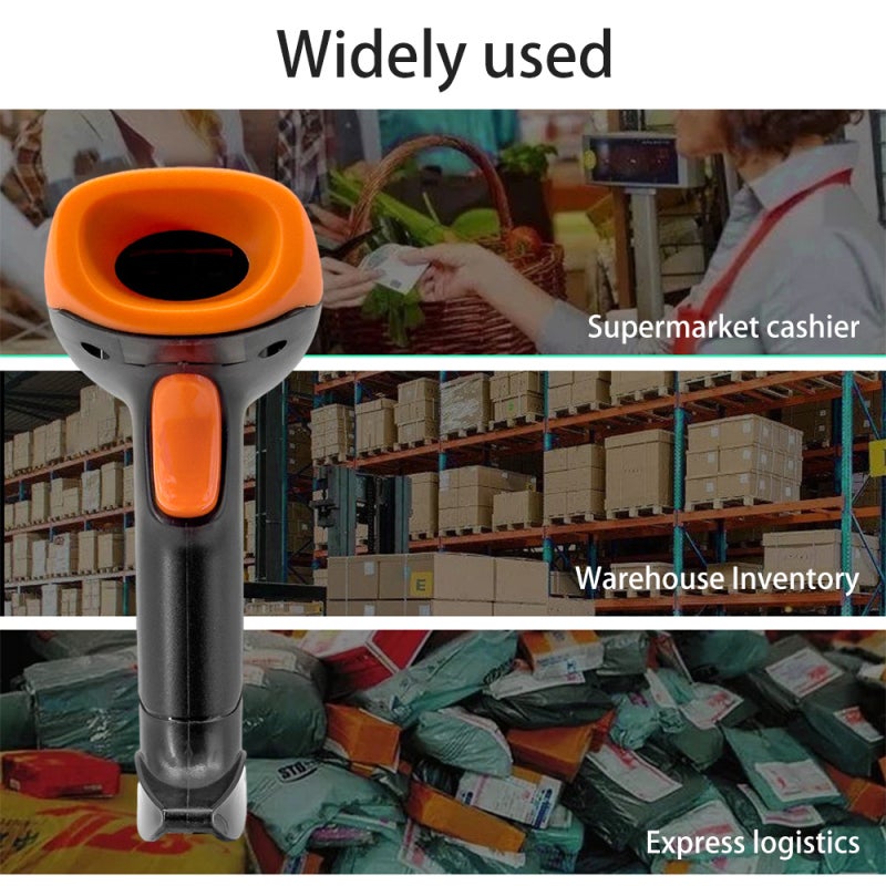 ماسح ضوئي لأكواد الشريط اليدوي 1D/2D/QR من نوع USB السلكي واقرأ أكواد الشريط بالمسح اليدوي / المستمر بمستشعر صورة CMOS يدعم أكواد الورق / أكواد الشاشة متوافق مع PDF417 ويناسب أنظمة ويندوز وأندرويد وماك أوس ولينكس - Image 4