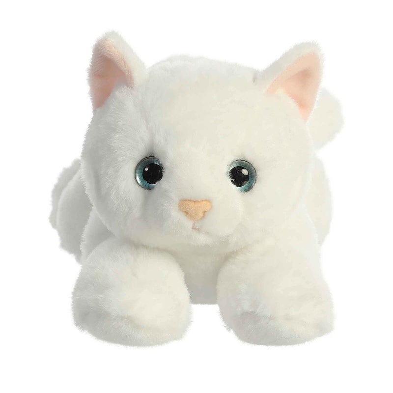 AuroraÂ® Adorable Flopsieâ„¢ Precious White Kittyâ„¢ Stuffed Animal - Used to Create Imaginative Play Adventures - Perfect for Birthdays, Kids and Adults, All Ages - White 12 Inches - Image 2