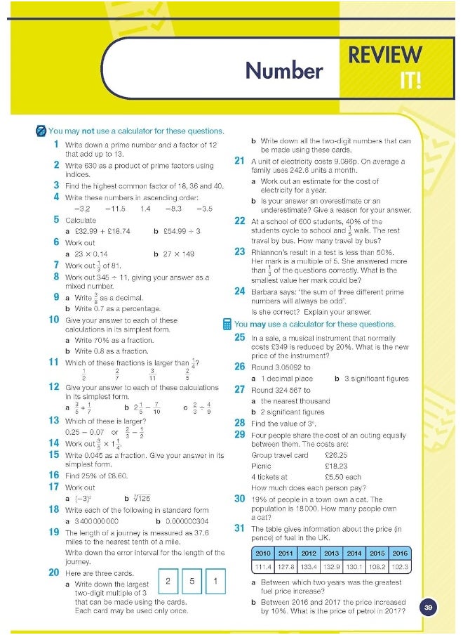 null - Maths Foundation Revision and Exam Practice Book for Edexcel - Image 1