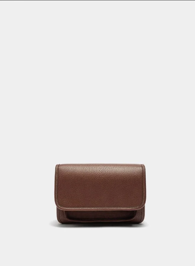 بارفوا حقيبة كروس بودي مع نسيج وغطاء