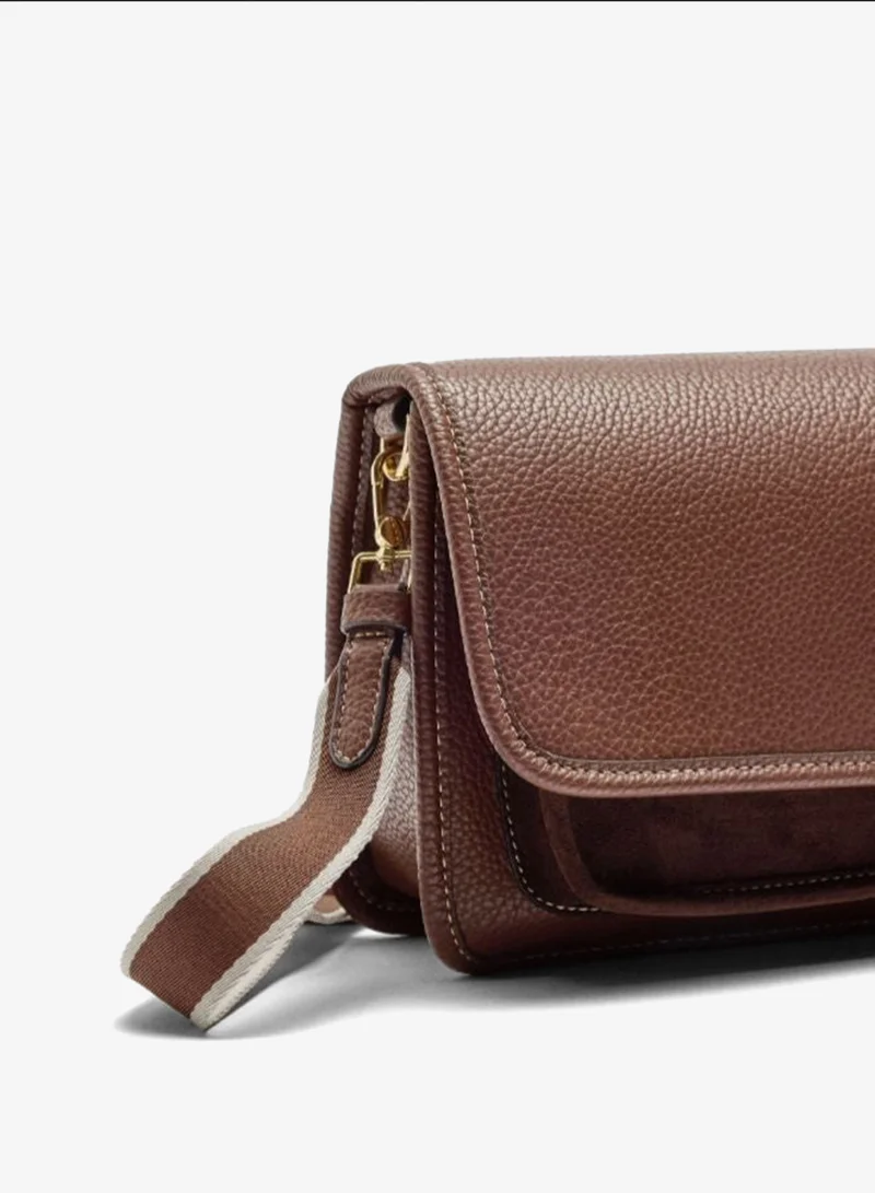 بارفوا حقيبة كروس بودي مع نسيج وغطاء