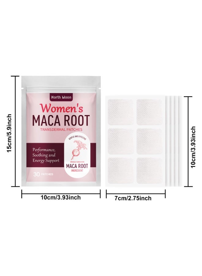 NORTH MOON Women's Maca Root Transdermal Patches, 30 Patches, Is A Natural Beauty Supplement - Image 2