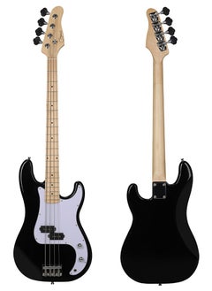 Jidyous Electric Bass Guitar Full Size 4 String with Bass Bag,Strings,Tuner,Strap,Picks and  Amp Cord,Black  - Image 2