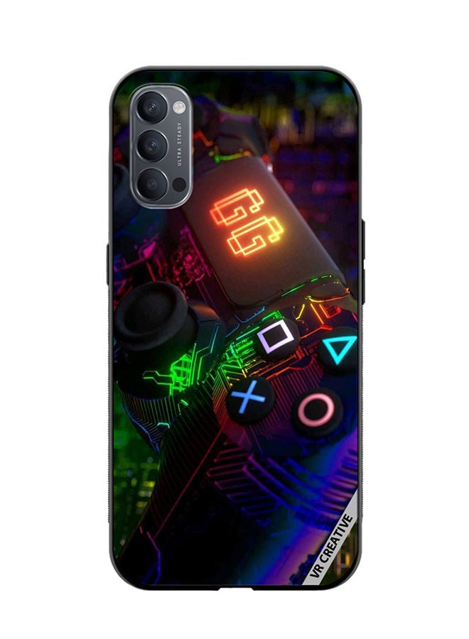 VR CREATIVE Protective Case Cover For Oppo Reno4 Pro 5G Gaming Design Multicolour - Image 1