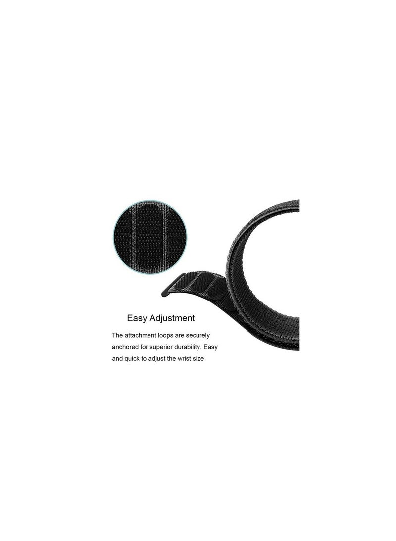 Replacement Nylon Nato Strap 20mm For Amazfit Bip 3 / Bip 3 Pro  - Black - Image 4