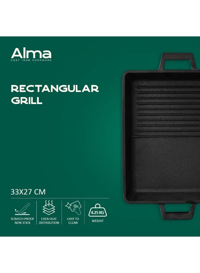 ألما جريل حديد زهر مستطيل 2 يد 1 عدد - Image 3