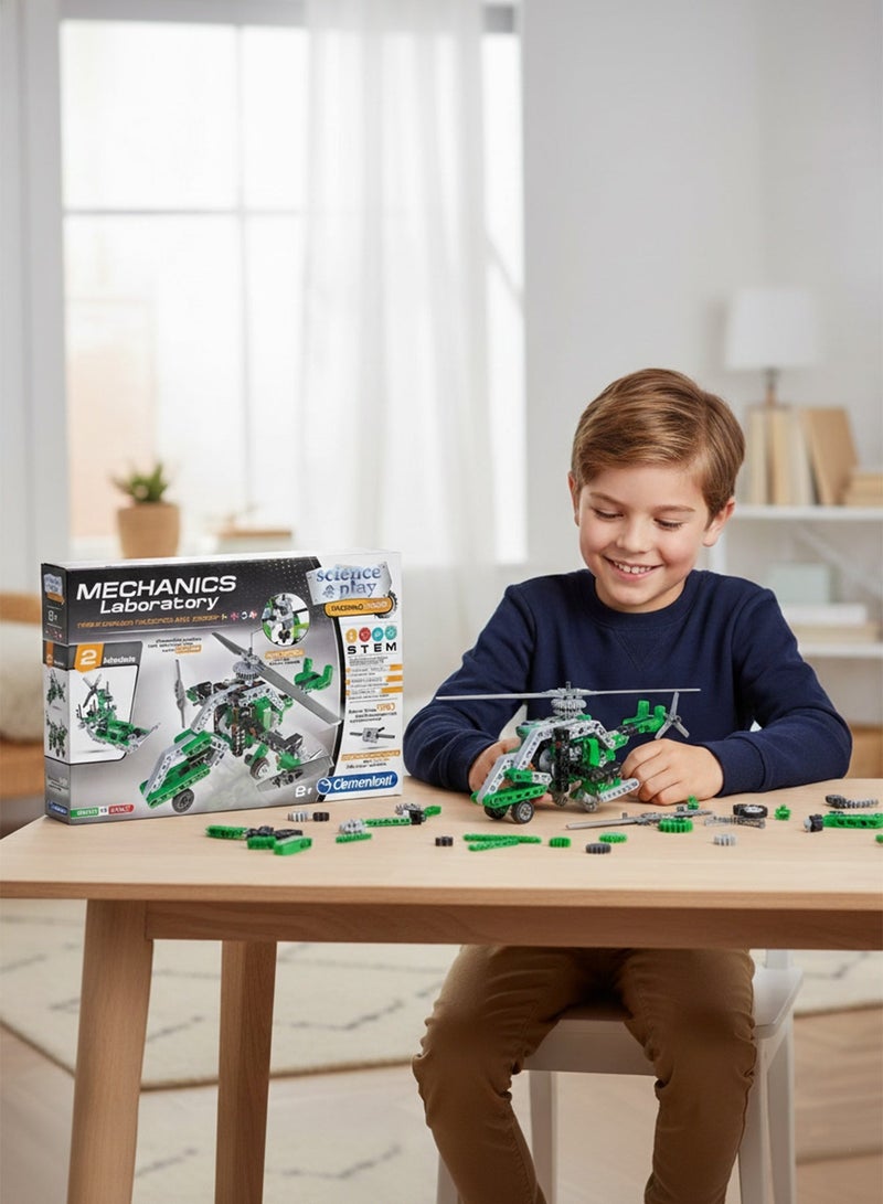 Clementoni pack of 3 STEM Building Kits by Clementoni Mechanics Laboratory – Helicopter & Aircraft, Trihull Boats & Watercraft, Buggy & Quad – Educational Toy 8+ - Image 4