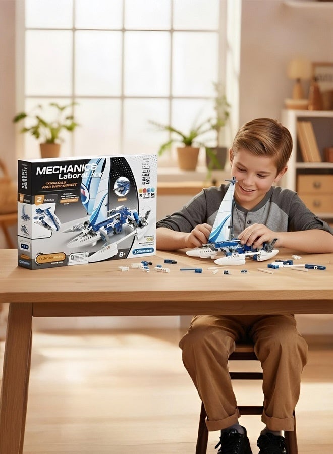 Clementoni pack of 3 STEM Building Kits by Clementoni Mechanics Laboratory – Helicopter & Aircraft, Trihull Boats & Watercraft, Buggy & Quad – Educational Toy 8+ - Image 5