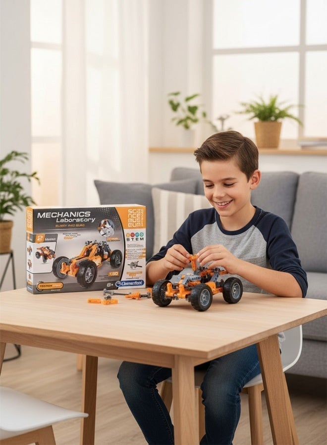 Clementoni pack of 3 STEM Building Kits by Clementoni Mechanics Laboratory – Helicopter & Aircraft, Trihull Boats & Watercraft, Buggy & Quad – Educational Toy 8+ - Image 4