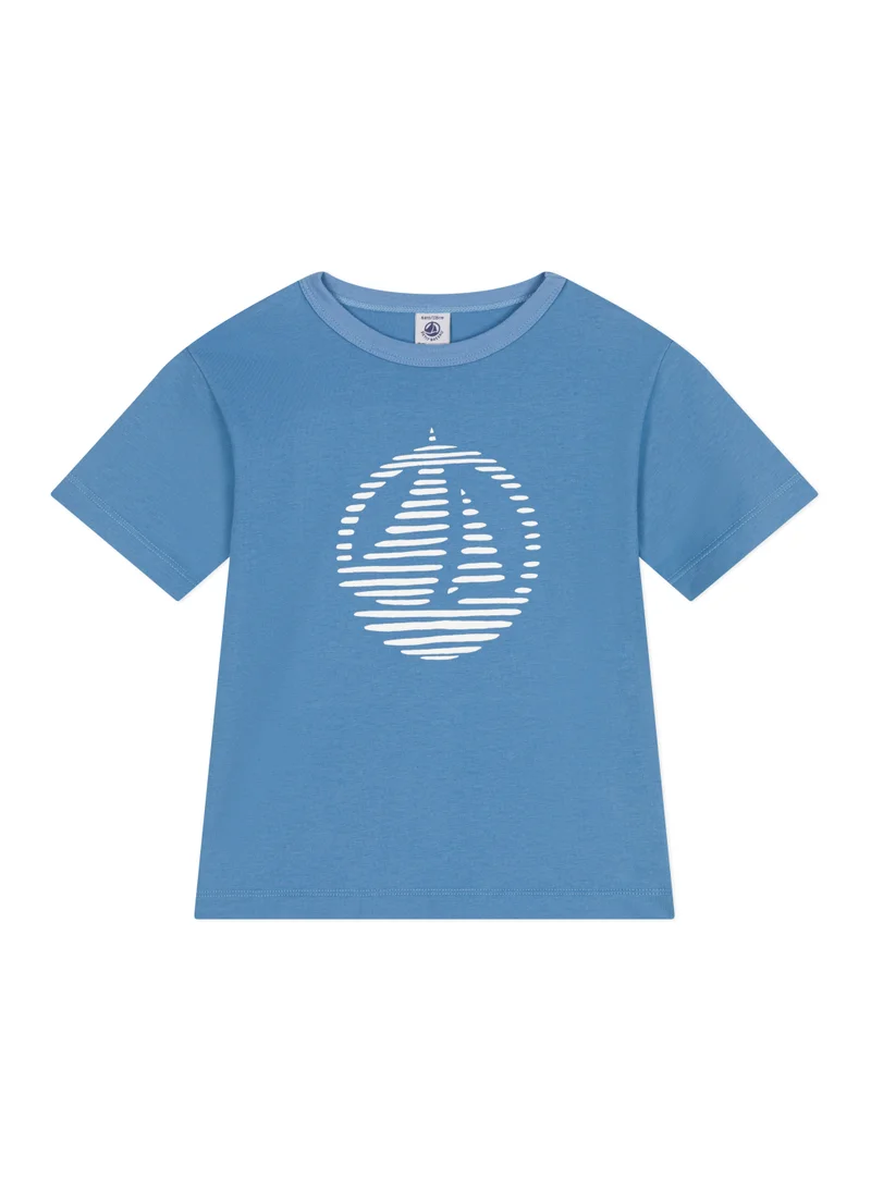 Petit Bateau Children's printed short-sleeved cotton T-shirt