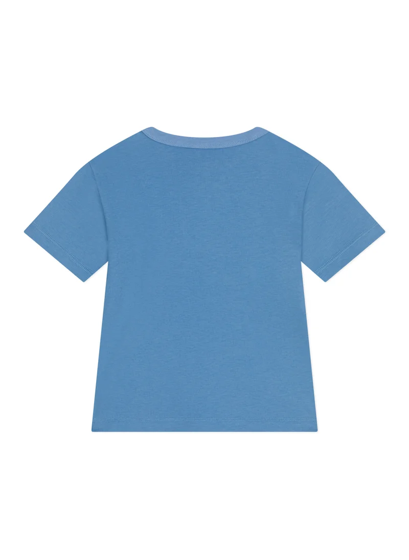 Petit Bateau Children's printed short-sleeved cotton T-shirt