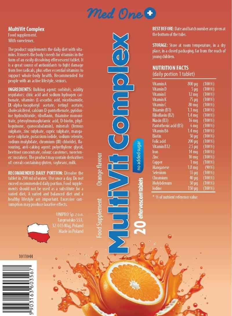 MedOne Med One Multivitamin EfferTab 20s - Image 2